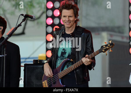 Duran Duran performing live on NBC's Today show  Featuring: Duran Duran, Nigel John Taylor Where: Manhattan, New York, United States When: 17 Sep 2015 Stock Photo