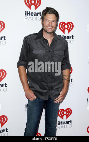 iHeartRadio Music Festival September 18th and 19th at MGM Grand Garden Arena  Featuring: Blake Shelton Where: Las Vegas, Nevada, United States When: 18 Sep 2015 Stock Photo