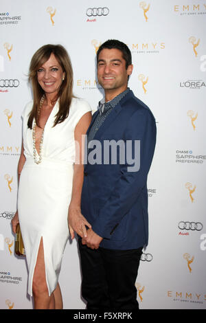 Television Academy's celebration for the 67th Emmy Award nominees for outstanding performances at Pacific Design Center - Arrivals  Featuring: Allison Janney, Philip Joncas Where: West Hollywood, California, United States When: 19 Sep 2015 Stock Photo