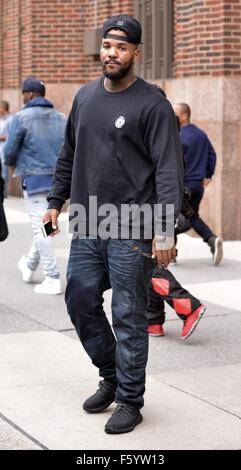 Jayceon Terrell Taylor aka The Game leaving Z100  Featuring: The Game, Jayceon Terrell Taylor Where: Manhattan, New York, United States When: 22 Sep 2015 Stock Photo