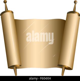 Torah scroll jewish book of law Royalty Free Vector Image