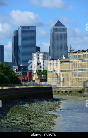 River Lea, Bow Creek, Tower Hamlets, London, United Kingdom Stock Photo