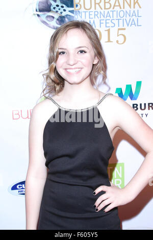 Burbank International Film Festival Screening for 'Martial Arts Kid' - Arrivals  Featuring: Kayley Stallings Where: Burbank, California, United States When: 13 Sep 2015 Stock Photo