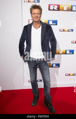 Celebrities attending the RTL press conference at Curio Haus  Featuring: Oliver Geissen Where: Hamburg, Germany When: 24 Sep 2015 Stock Photo