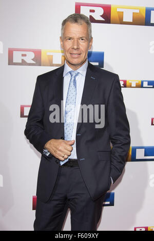 Celebrities attending the RTL press conference at Curio Haus  Featuring: Peter Kloeppel Where: Hamburg, Germany When: 24 Sep 2015 Stock Photo