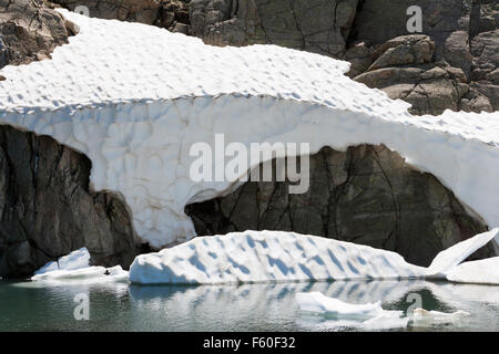 Summer Snow in the Pyrenees Stock Photo