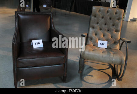CHAIRS FOR CHARITY  Benefiting Homeless Youth Services At The Los Angeles LGBT Center Inside  Featuring: Atmosphere Where: Culver City, California, United States When: 24 Sep 2015 Stock Photo