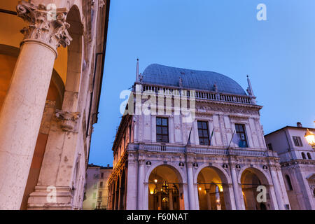 La Loggia (Town Hall) in Brescia Stock Photo