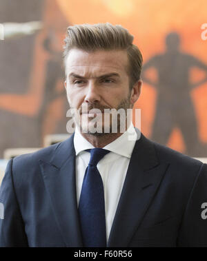 UNICEF Goodwill Ambassador David Beckham visits the United Nations General Assembly  Featuring: David Beckham Where: New York, New York, United States When: 24 Sep 2015 Stock Photo