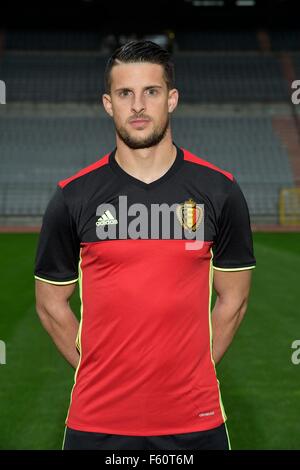 Brussels, Belgium. 10th Nov, 2015. The Belgium mens national football team in official photoshoot for newly introduced Adidas kit. Kevin Mirallas Credit:  Action Plus Sports/Alamy Live News Stock Photo