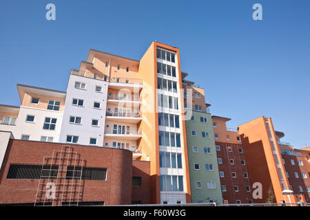 Apartments in centre of Poole, Dorset, England, Europe. Poole has some of the most expensive real estate in England. Stock Photo