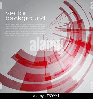 Techno Geometric Vector Circle Modern Science Abstract Background Stock Vector