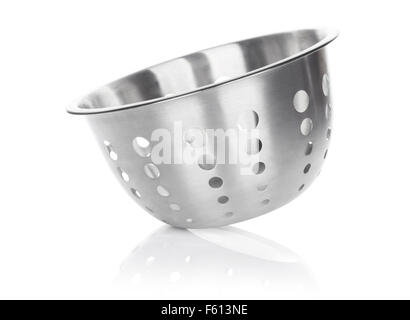 Colander. Isolated on white background Stock Photo