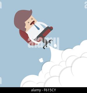 Businessman being fired, VECTOR, EPS10 Stock Vector