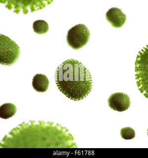 medically accurate illustration of some viruses Stock Photo