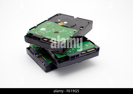 Hard Disk Group for Desktop isolated Stock Photo