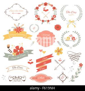 A vector illustration of wedding icon sets Stock Vector Image & Art - Alamy