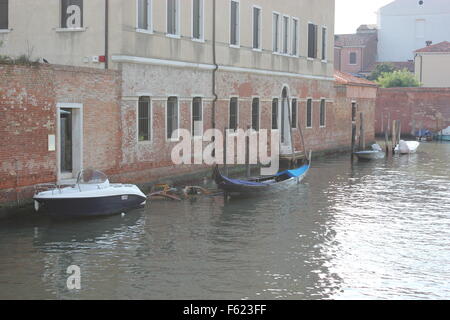 Boats moored in Venice, Italy Stock Photo