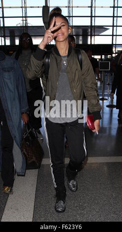 Zendaya arrives at Los Angeles International Airport Featuring: Zendaya  Where: Los Angeles, California, United States When: 03 May 2016 Stock Photo  - Alamy