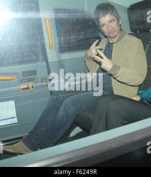 Celebrities leaving the 'Cindy Crawford book / Casamigos Tequila' launch held at the Beaumont hotel  Featuring: Noel Gallagher Where: London, United Kingdom When: 01 Oct 2015 Stock Photo