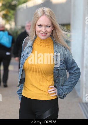 Michelle Hardwick outside ITV Studios  Featuring: Michelle Hardwick Where: London, United Kingdom When: 02 Oct 2015 Stock Photo