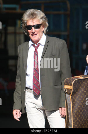 Rod Stewart outside ITV Studios  Featuring: Rod Stewart Where: London, United Kingdom When: 02 Oct 2015 Stock Photo