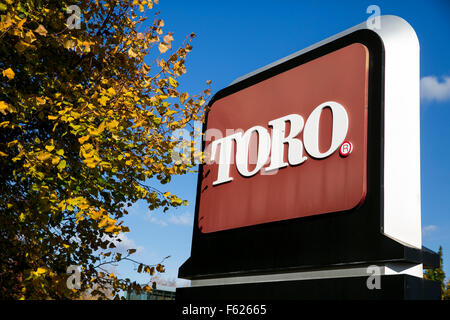 A logo sign outside of the headquarters of The Toro Company in Bloomington, Minnesota on October 24, 2015. Stock Photo