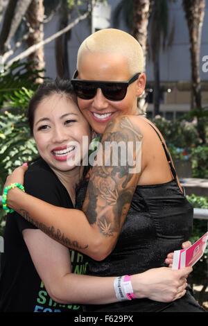 Amber Rose wears a revealing outfit as she attends The Amber Rose