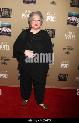 Premiere screening of FX's 'American Horror Story: Hotel' at Regal Cinemas L.A. Live - Arrivals  Featuring: Kathy Bates Where: Los Angeles, California, United States When: 03 Oct 2015 Stock Photo