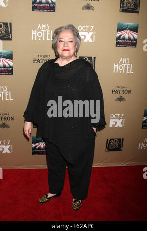 Premiere screening of FX's 'American Horror Story: Hotel' at Regal Cinemas L.A. Live - Arrivals  Featuring: Kathy Bates Where: Los Angeles, California, United States When: 03 Oct 2015 Stock Photo