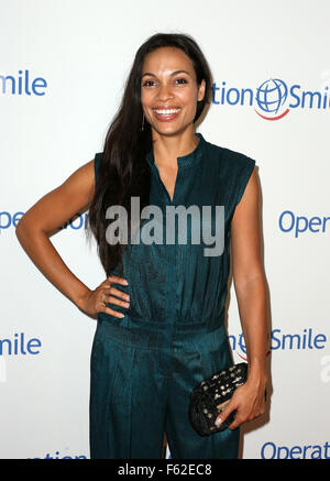 Operation Smile's 2015 Smile Gala  Featuring: Rosario Dawson Where: Beverly Hills, California, United States When: 03 Oct 2015 Stock Photo