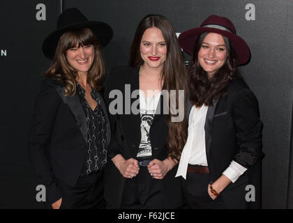 The British Film Institute's LUMINOUS gala dinner held at Guildhall - Arrivals  Featuring: The Staves Where: London, United Kingdom When: 06 Oct 2015 Stock Photo