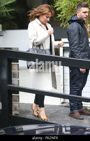 Lorraine Kelly outside ITV Studios  Featuring: Lorraine Kelly Where: London, United Kingdom When: 07 Oct 2015 Stock Photo