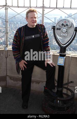 High wire artist Philippe Petit with World Shortest Man Michu