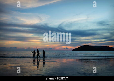 Sunset over the beach on Langkawi, Malaysia Stock Photo