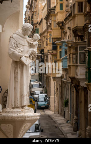 Street scenes and details in Valletta, Malta. Stock Photo