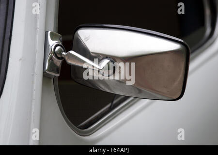 Seat 800, made in Spain under Fiat license. Mirror. Stock Photo