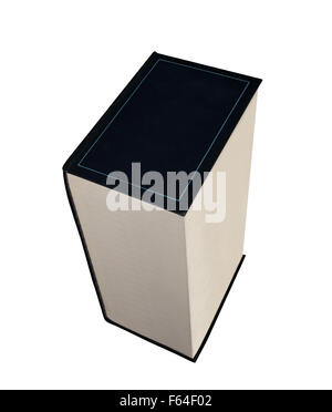 Very thick hardcover book isolated on white Stock Photo