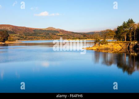 Burrator Reservoir on Dartmoor National Park one of the reservoirs supplying drinking water to the city of Plymouth Devon Englan Stock Photo