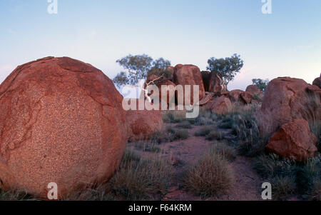 Devils Marbles Conservation Reserve (1802 hectare) reserve is 9km to the South of Wauchope in the Northern Territory, Australia Stock Photo