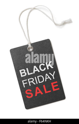 black friday sale label or tag isolated Stock Photo