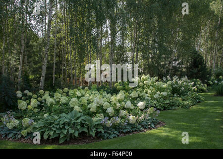 Wilcza Gora Garden in summer. Stock Photo