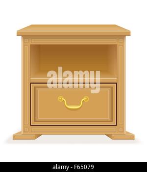 nightstand furniture vector illustration isolated on white background Stock Vector