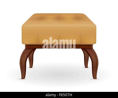 pouf furniture vector illustration isolated on white background Stock Vector