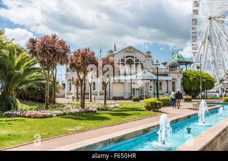 Pavilion and Big Wheel at the Harbor of Torquay, Torbay, England, UK Stock Photo