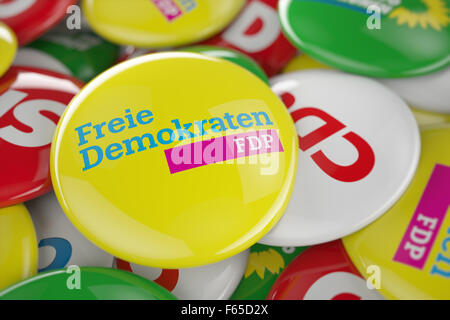 German political party FDP button