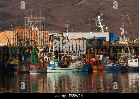 Ullapool harbour, Ross-shire, Scotland. Stock Photo