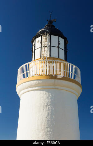 Cromarty Lighthouse in the village of Cromarty on the Black Isle, Ross-shire, Scotland. Stock Photo