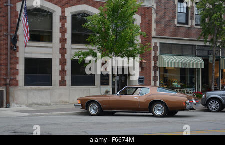 Members of the Dropkick Murphys riding in a classic Buick Convertible  during the 2016 South Boston St. Patrick's Day Parade Stock Photo - Alamy