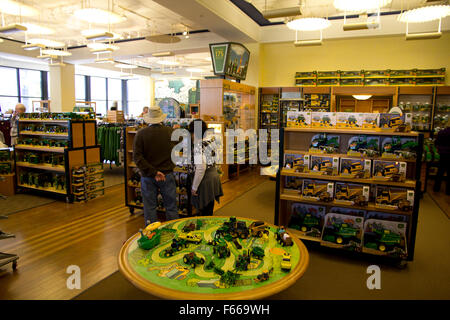 The John Deere Store, adjacent the John Deere Pavilion, Moline, IL Stock Photo